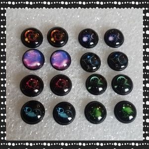 Galaxy earring lot